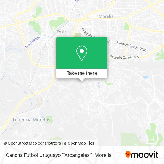 Mapa de Cancha Futbol Uruguayo ""Arcangeles""
