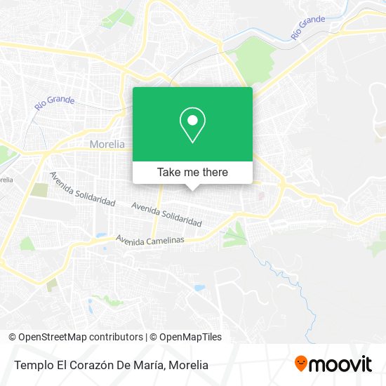 Templo El Corazón De María map