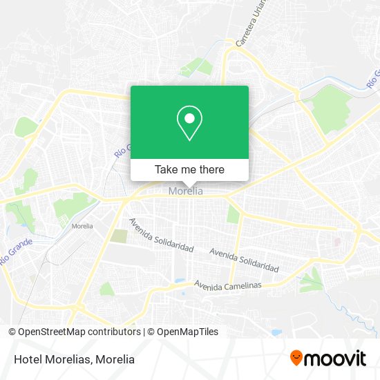 Mapa de Hotel Morelias