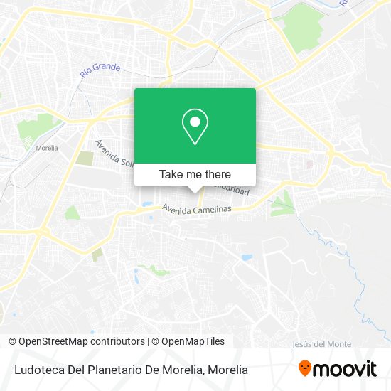 Mapa de Ludoteca Del Planetario De Morelia