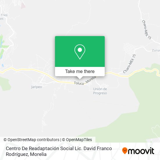 Centro De Readaptación Social Lic. David Franco Rodríguez map