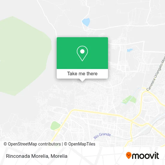 Rinconada Morelia map