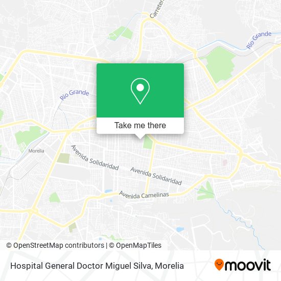 Mapa de Hospital General Doctor Miguel Silva
