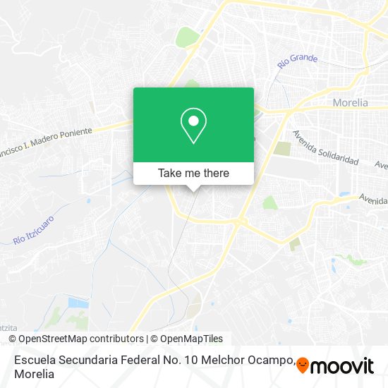 Escuela Secundaria Federal No. 10 Melchor Ocampo map