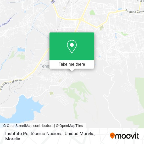 Mapa de Instituto Politécnico Nacional Unidad Morelia