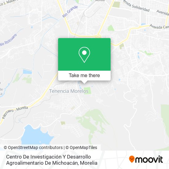 Mapa de Centro De Investigación Y Desarrollo Agroalimentario De Michoacán