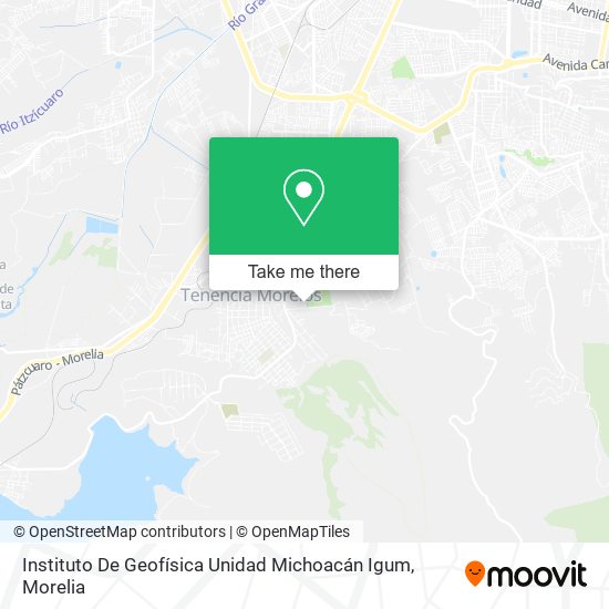 Mapa de Instituto De Geofísica Unidad Michoacán Igum