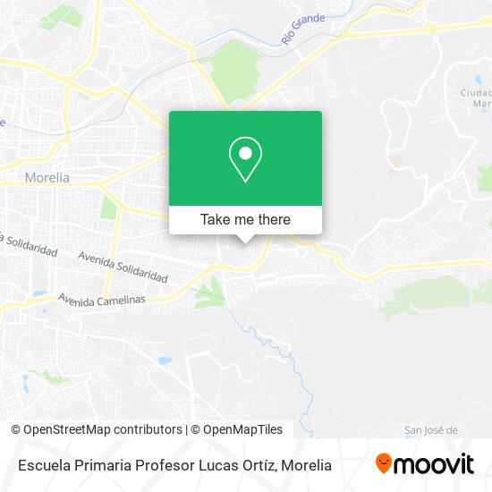 Escuela Primaria Profesor Lucas Ortíz map
