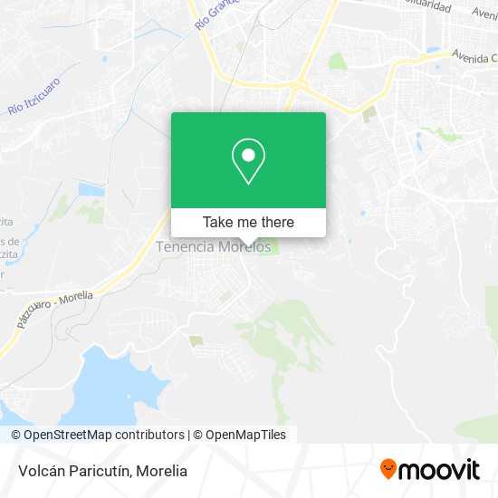 Mapa de Volcán Paricutín