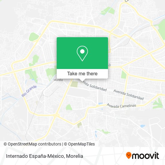 Internado España-México map