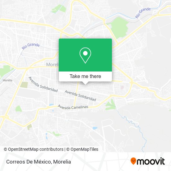 Mapa de Correos De México