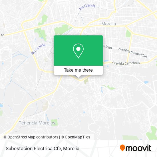 Subestación Eléctrica Cfe map