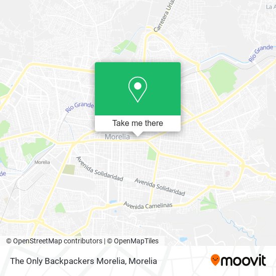 The Only Backpackers Morelia map
