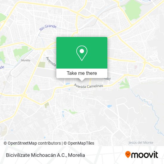 Bicivilízate Michoacán A.C. map