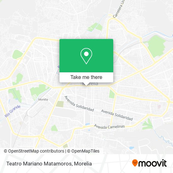 Mapa de Teatro Mariano Matamoros