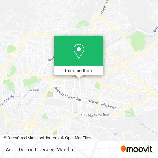 Árbol De Los Liberales map