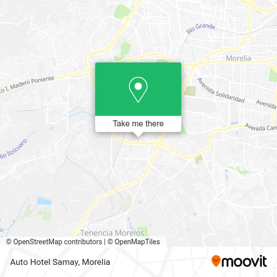 Auto Hotel Samay map