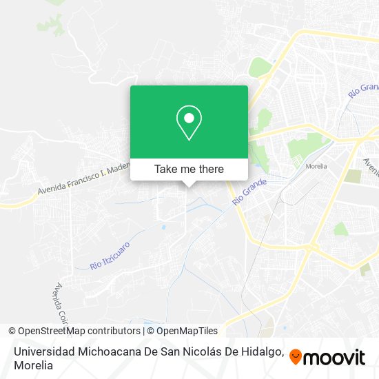 Mapa de Universidad Michoacana De San Nicolás De Hidalgo