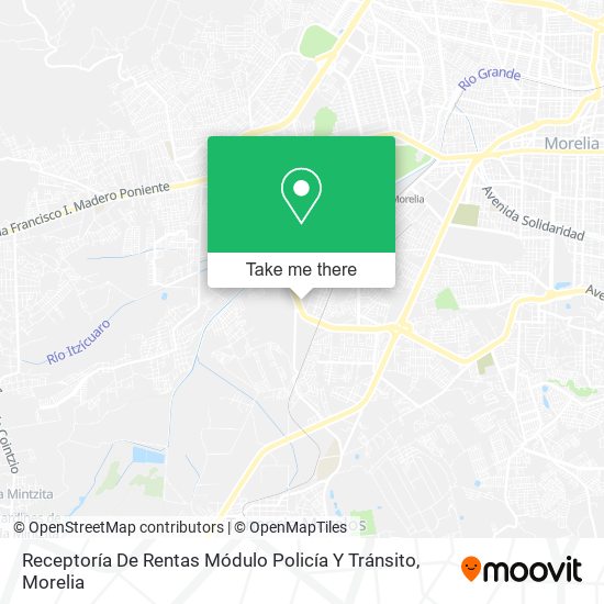 Mapa de Receptoría De Rentas Módulo Policía Y Tránsito