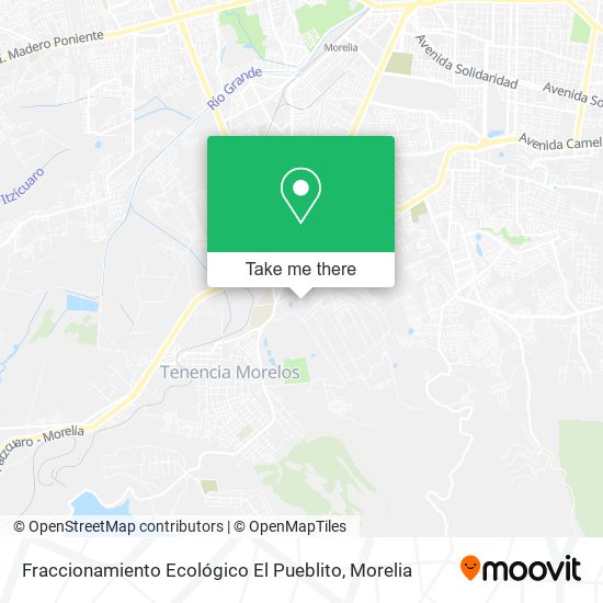 Mapa de Fraccionamiento Ecológico El Pueblito