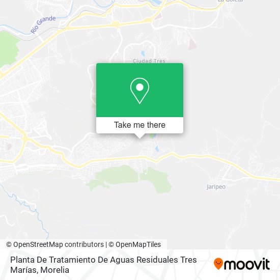 Mapa de Planta De Tratamiento De Aguas Residuales Tres Marías