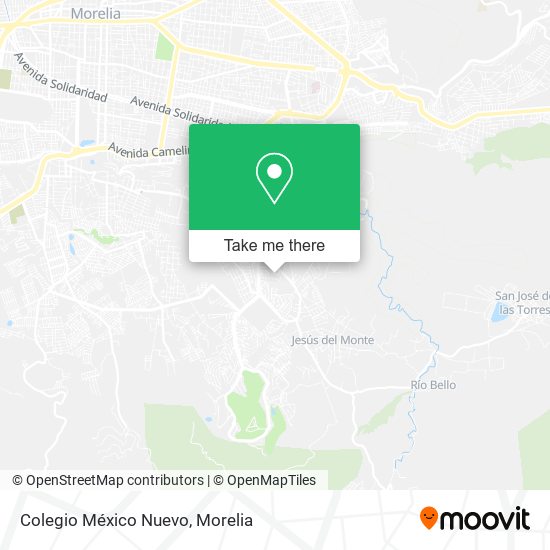 Mapa de Colegio México Nuevo