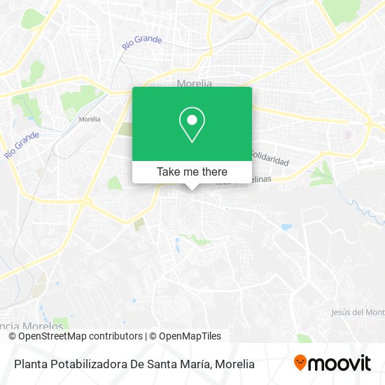 Mapa de Planta Potabilizadora De Santa María