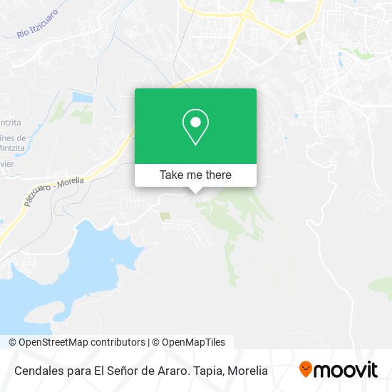 Mapa de Cendales para El Señor de Araro. Tapia