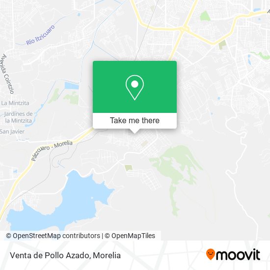 Venta de Pollo Azado map