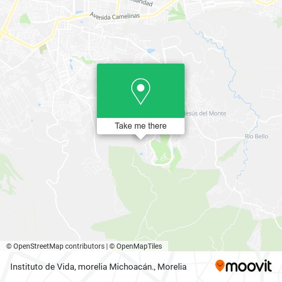 Mapa de Instituto de Vida, morelia Michoacán.