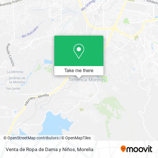 Mapa de Venta de Ropa de Dama y Niños