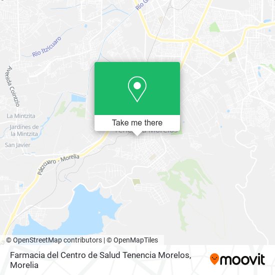 Mapa de Farmacia del Centro de Salud Tenencia Morelos