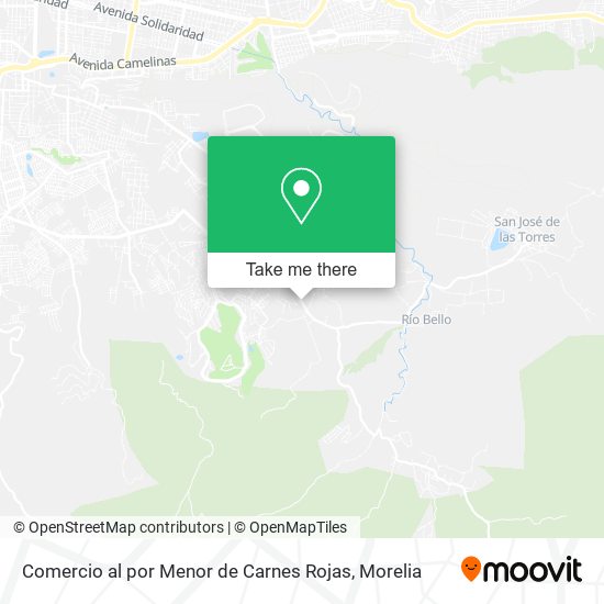 Comercio al por Menor de Carnes Rojas map