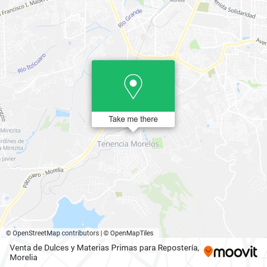 Mapa de Venta de Dulces y Materias Primas para Repostería