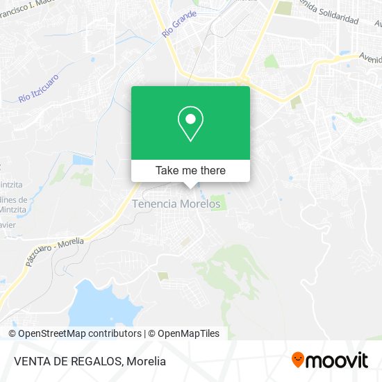 Mapa de VENTA DE REGALOS