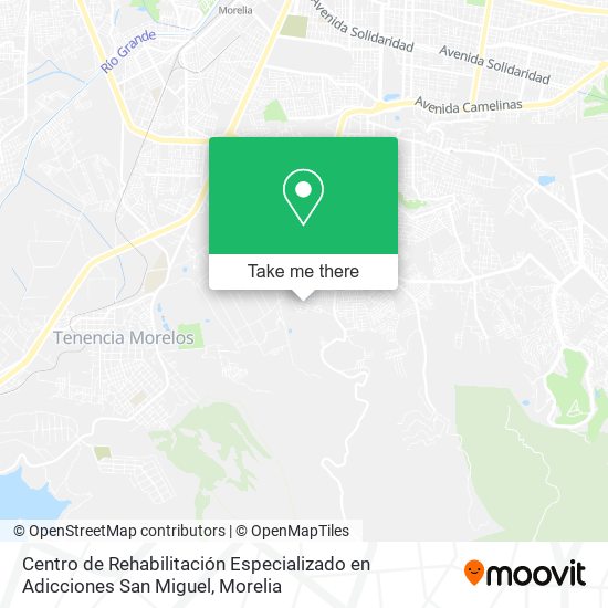 Centro de Rehabilitación Especializado en Adicciones San Miguel map