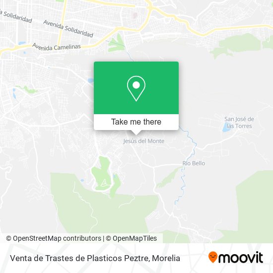 Venta de Trastes de Plasticos Peztre map