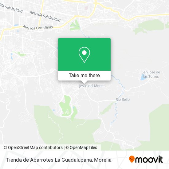 Mapa de Tienda de Abarrotes La Guadalupana