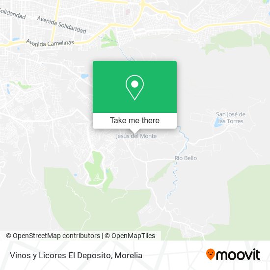 Vinos y Licores El Deposito map