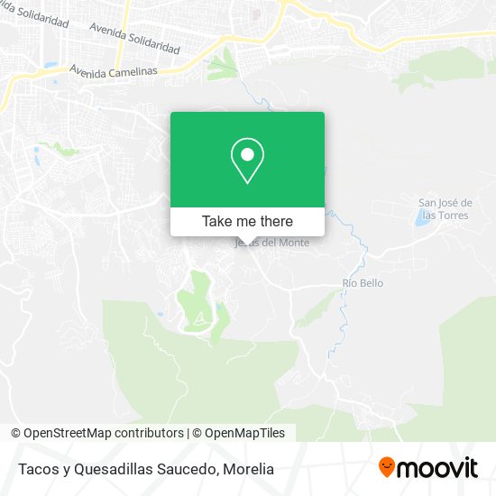 Mapa de Tacos y Quesadillas Saucedo