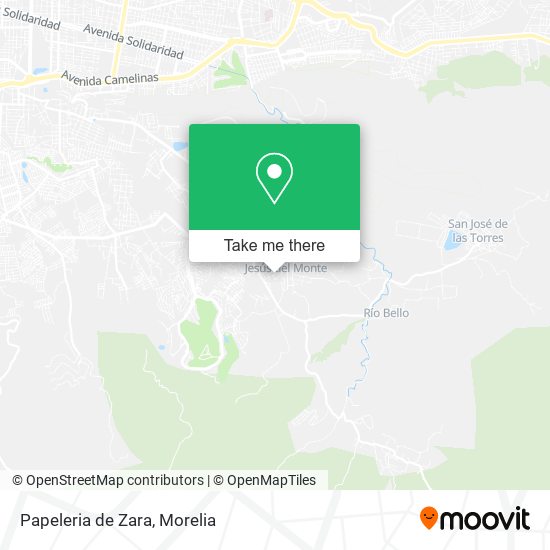 Mapa de Papeleria de Zara
