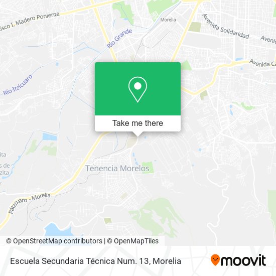 Mapa de Escuela Secundaria Técnica Num. 13