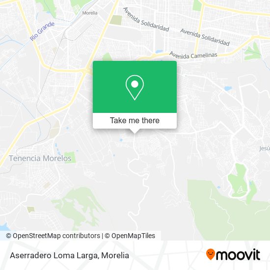 Mapa de Aserradero Loma Larga