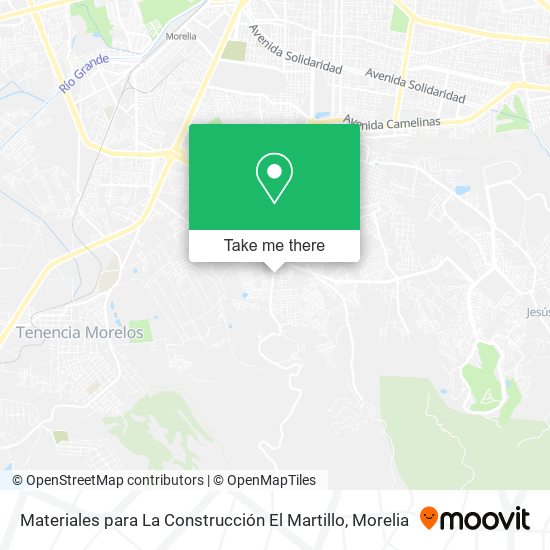 Materiales para La Construcción El Martillo map