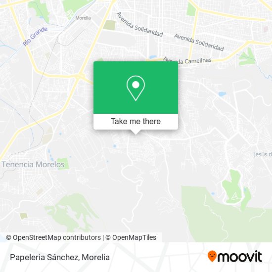 Mapa de Papeleria Sánchez