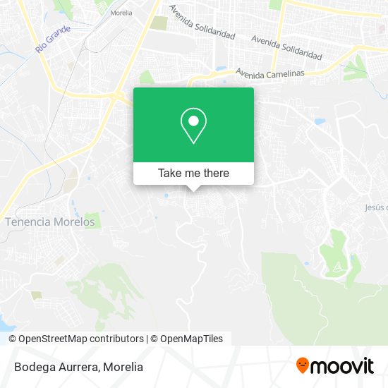 Mapa de Bodega Aurrera