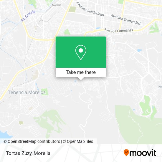 Mapa de Tortas Zuzy