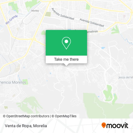 Venta de Ropa map