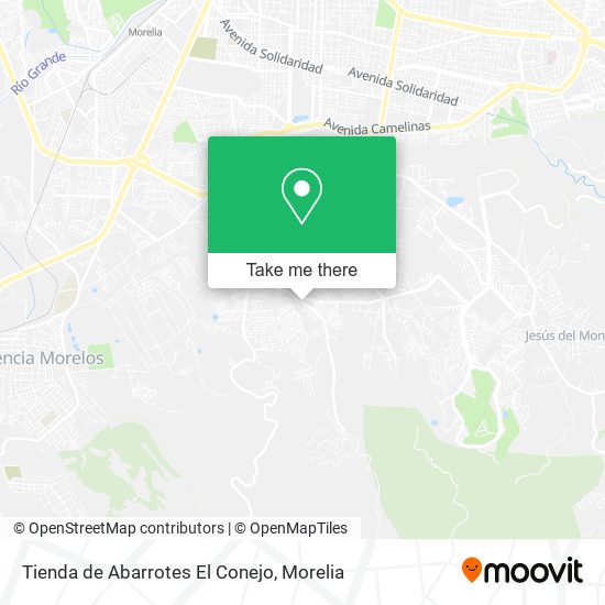 Tienda de Abarrotes El Conejo map