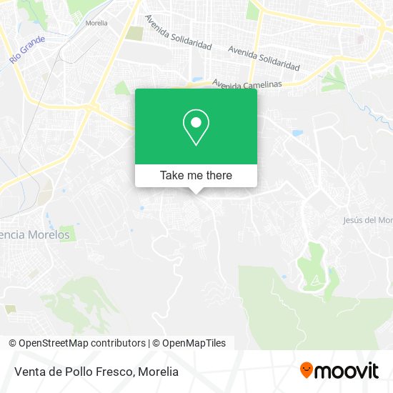 Mapa de Venta de Pollo Fresco